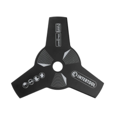 Ніж для тримера 3 зуби 255х25,4х1,4мм Intertool DT-2250