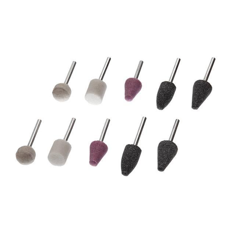 Набір шліфувальних каменів Intertool 10шт BT-0020 Набір шліфувальних каменів Intertool 10шт BT-0020