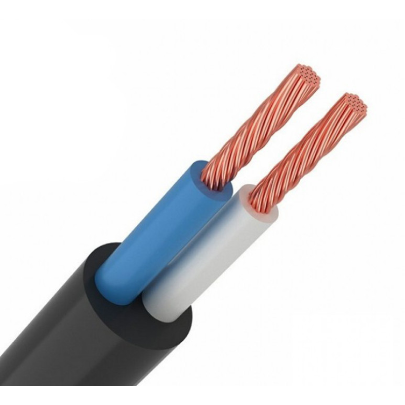 Кабель ПВС 2х0,5 Чорний (КУ)