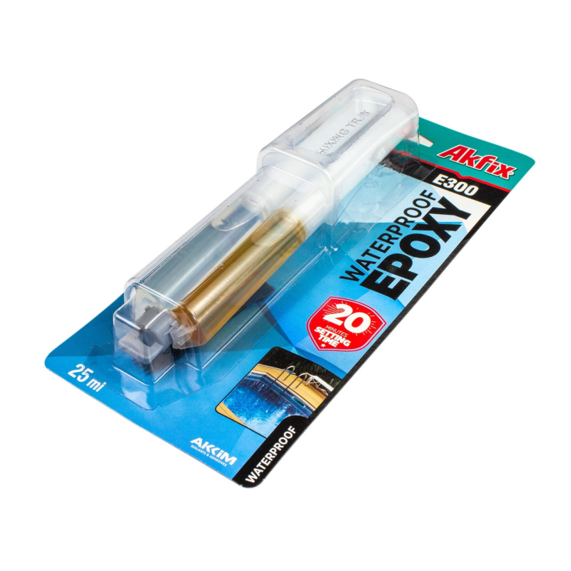 Клей Akfix Е300 водостійкий епоксидний шприц 25мл