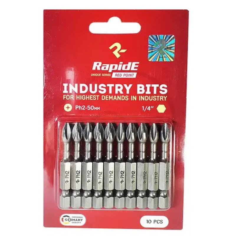 Біта PREMIUM Rapide RED POINT PH2 х 50мм Біта PREMIUM Rapide RED POINT PH2 х 50мм