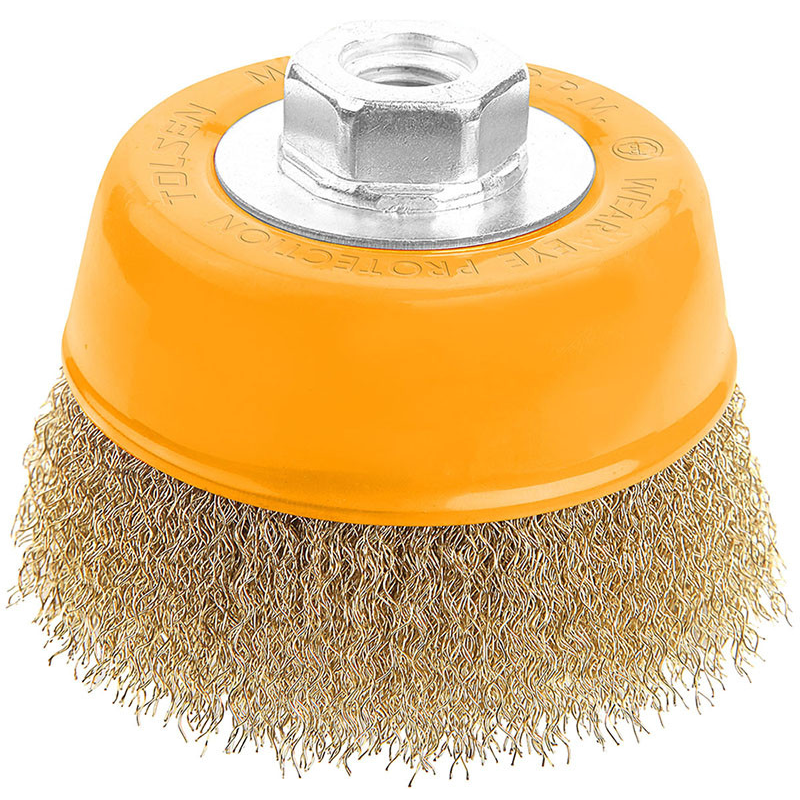 Щітка Чашка 100мм V14  гофрований Tolsen 77503