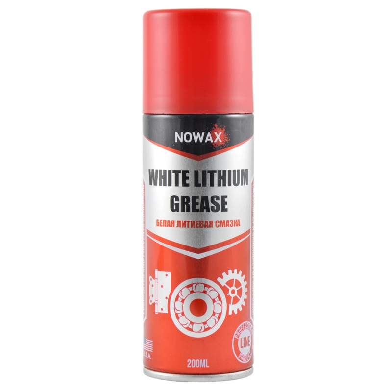 Змазка літієва біла 200мл NOWAX NX20500