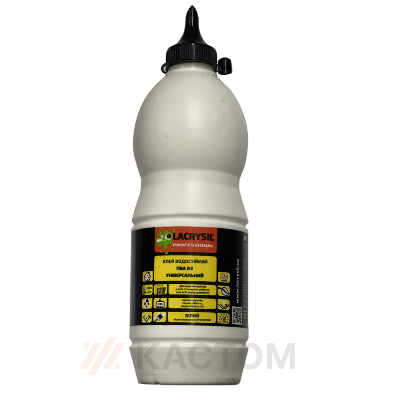 Lacrysil Клей універсальний водно-дисперсійний ПВА водостійкість ДЗ 0,75кг