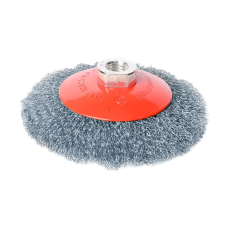 Щітка торчева Mastertool - 125мм рифлена чорна 19-8212