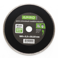 Диск алмазний по бетону Суцільний 180х2,1х22,22мм 16-18% 830068