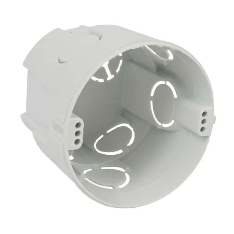 Підрозетник в тверді стіни 73х66мм глибокий ПВХ сірий KOPOS KPR 68_KA