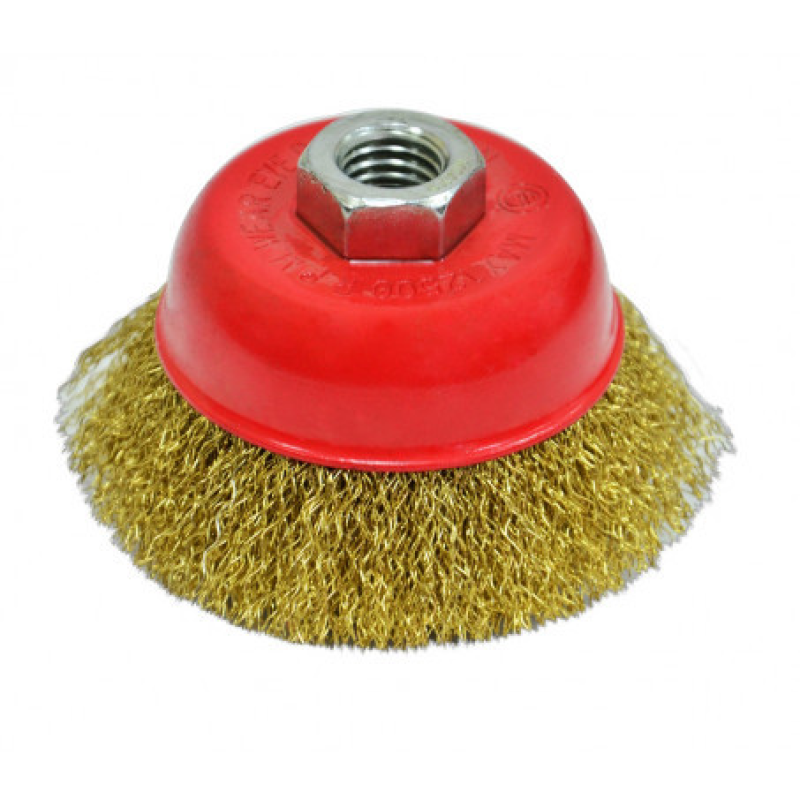 Щітка чашкова латунна 75 мм SPITCE 18-091