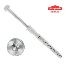 Дюбель рамний з шурупом під ключ+торкс 8х80 Wkret-Met