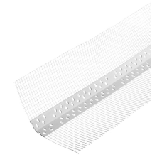 Кутник Фасадний пластик. з сіткою 14см 3м