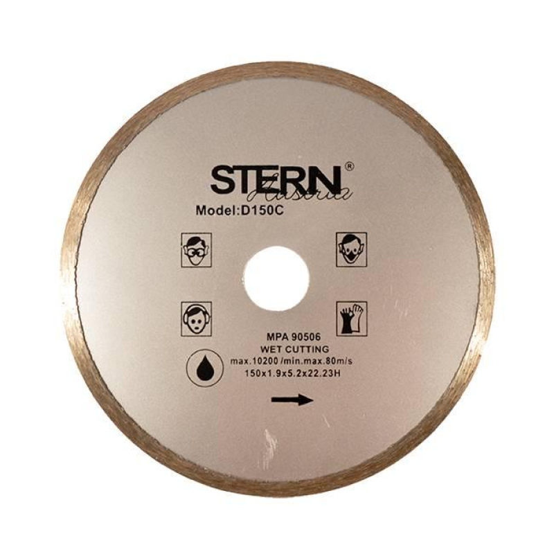 Диск алмазний 150х1.9х22,23 STERN D150C