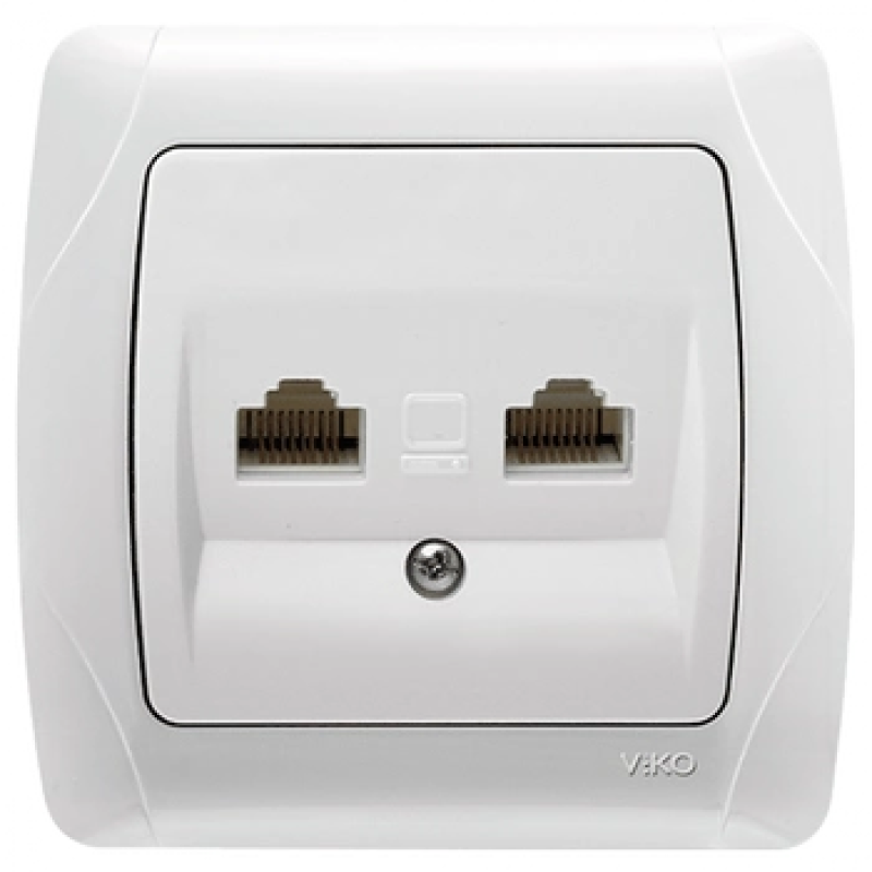Розетка 2 комп“ютерна Viko Кармен