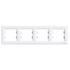 Рамка Schneider Asfora 4-постова гориз. біла EPH5800421