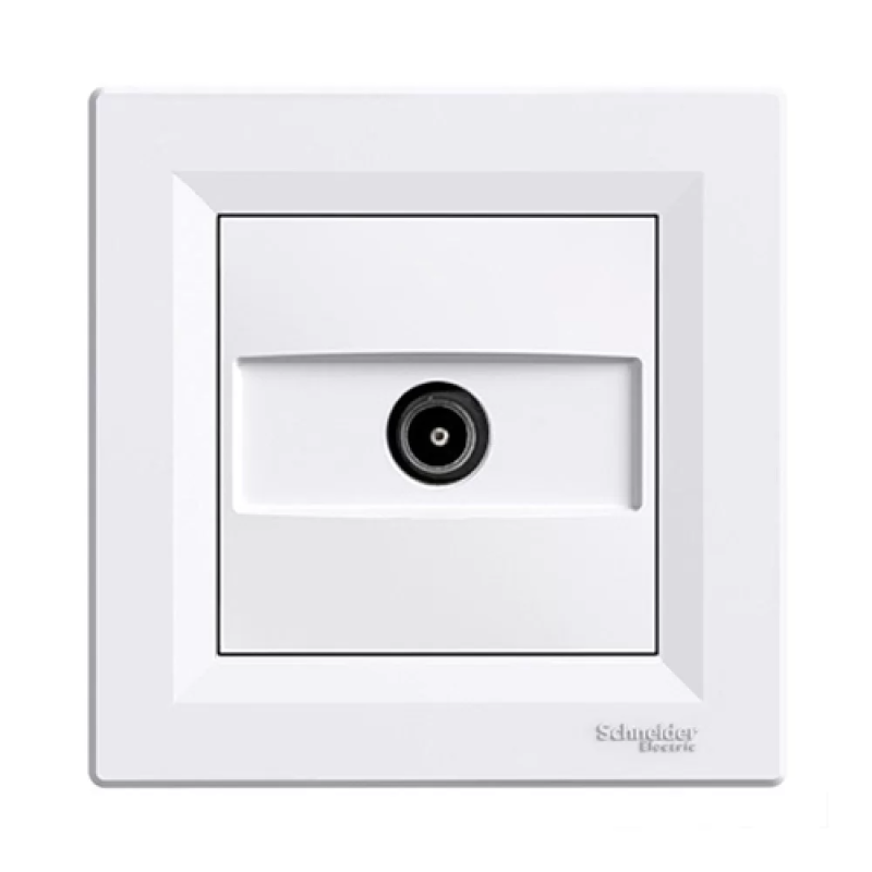 Розетка телевізійна Schneider Asfora біла EPH3200121