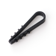 Дюбель-ялинка круглий кабель 6мм чорний 100шт Apro FT-6B