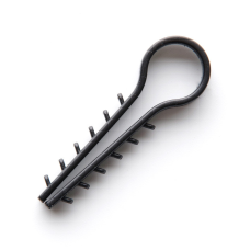 Дюбель-ялинка круглий кабель 10мм чорний 100шт Apro FT-10B