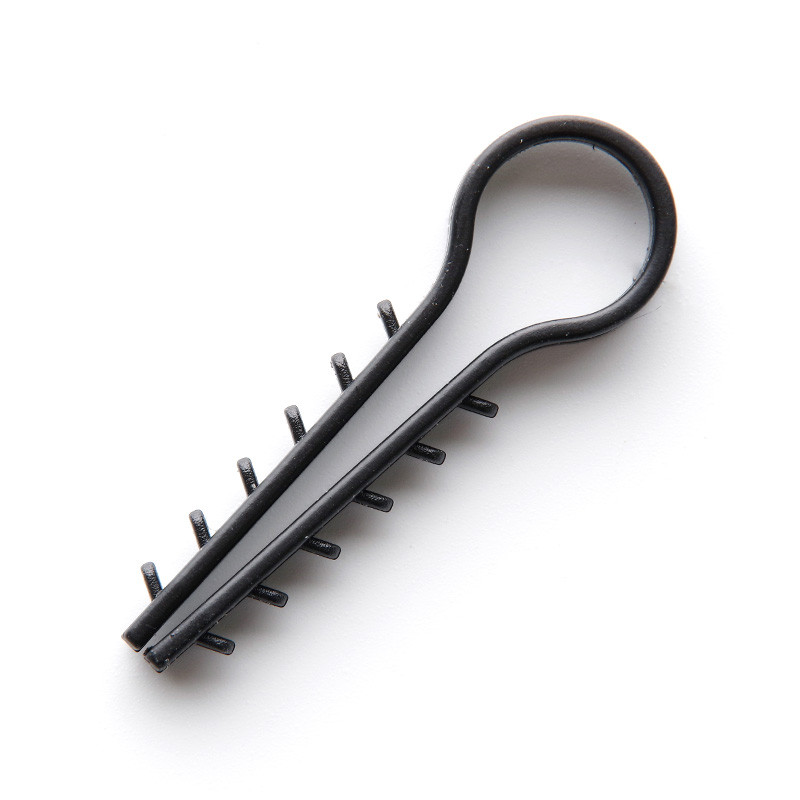 Дюбель-ялинка круглий кабель 10мм чорний 100шт Apro FT-10B