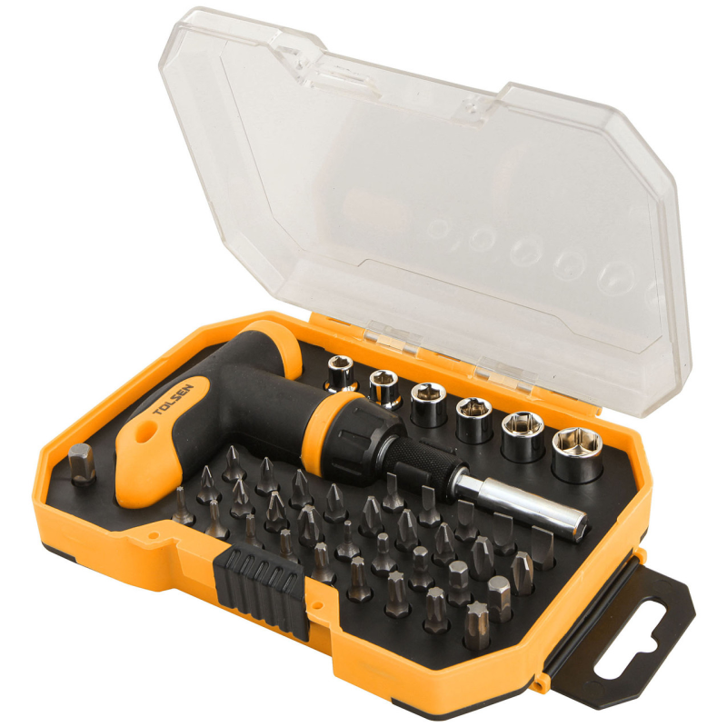 Набір біт з Т-рукояткою 41 предмет Toslen 20036
