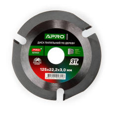 Диск пильний по дереву з твердосплавними напайками 125х22,2мм 3T PRO 830098