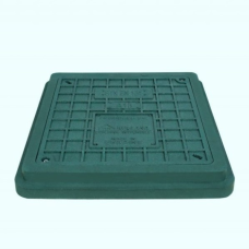 Люк квадратний 40х45 полегшений (зелений) до 1,5т