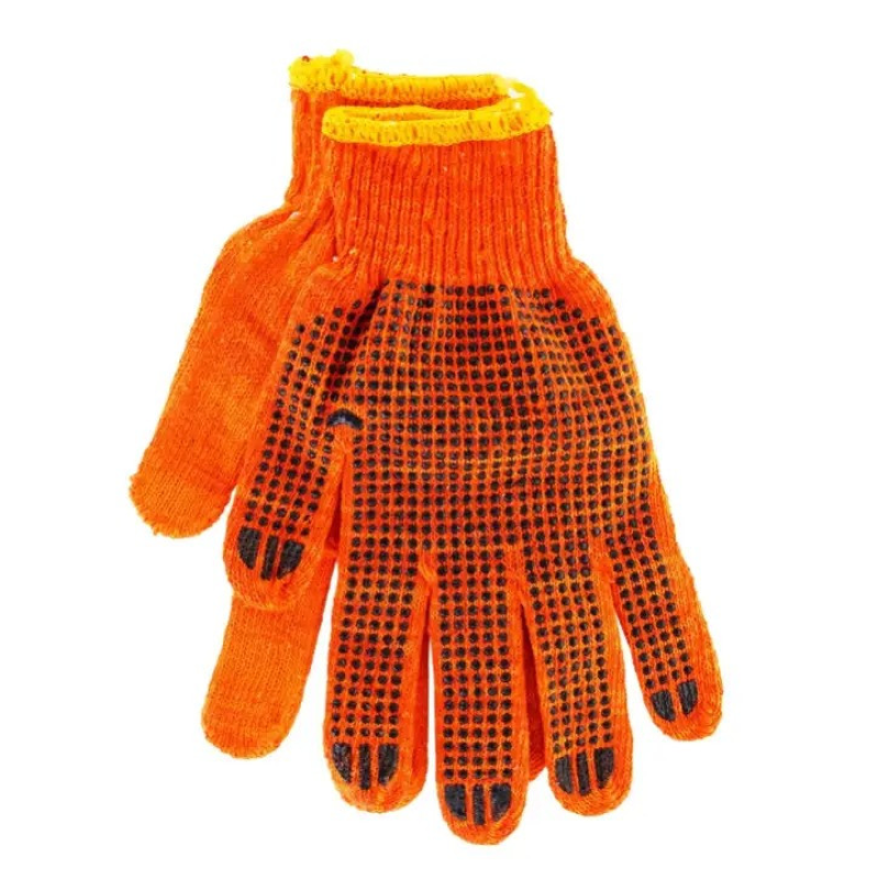 Рукавички в“язані ХБ Помаранчеві Зима Фліс