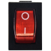KCD1-2-101N  R/B  220V Перемикач 1 клав. червоний з підсвічуванням