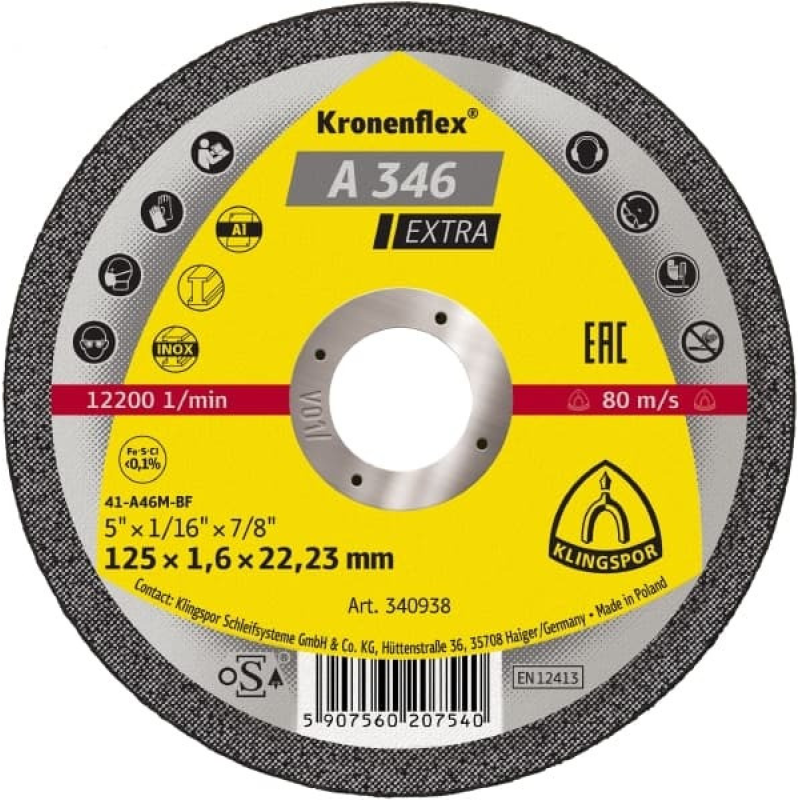 Диск KLINGSPOR 230 (мет) 1,9мм