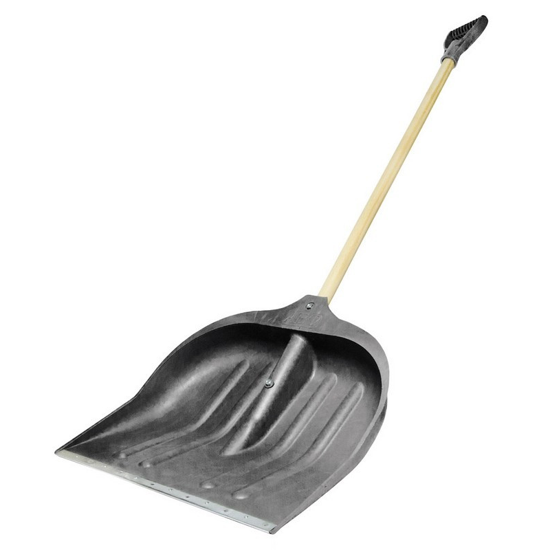 Лопата снігова Велика 45х50см з держаком