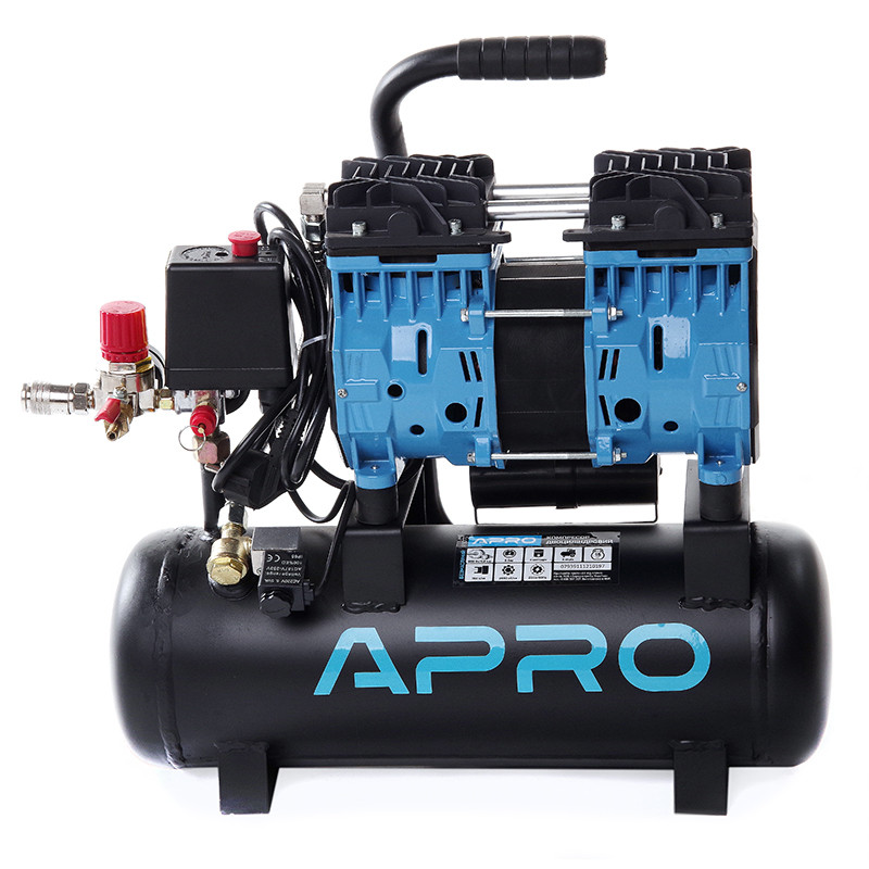 Компресор двоциліндровий безмасляний OFE-9 0,6 кВт Apro 850170