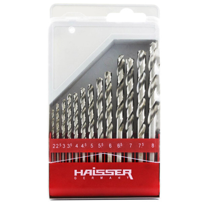 Набір свердел по металу (2-8)х5 HAISSER