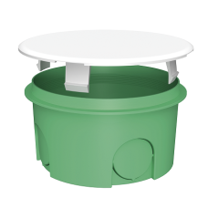 Коробка розподільча 850°C замозатухаюча д/бетону d70х40мм з кришкою