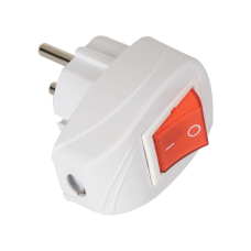 Вилка з вимикачем з підсвічуванням з/зем FAR