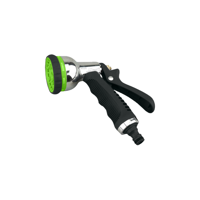 Пістолет-розпилювач 8-позиційний металевий хромований GARTNER 80072042 Пістолет-розпилювач 8-позиційний металевий хромований GARTNER 80072042