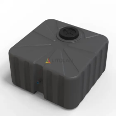 Душ 75л 3 шари 600х600х275 чорний Litolan