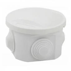 Коробка розподільна герм. Р12 без клемника Кругла 80х50 IP55 біла