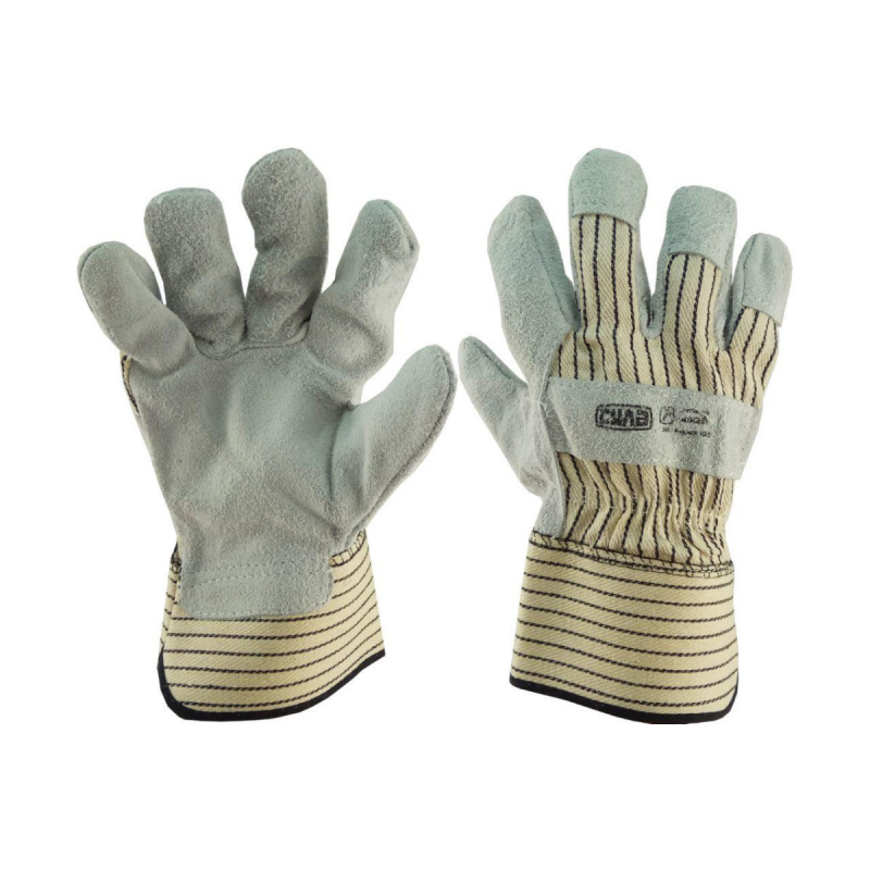 Рукавички Сила замшеві комбіновані, зшивна долоня 10,5“ 481231