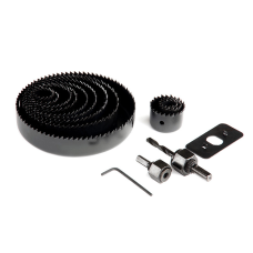 Набір кільцевих пил 12шт глибина 25мм Apro (19/22/25/28/38/44/51/64/76/89/102/127) 812032