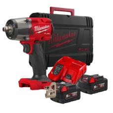 Гайковерт акумуляторний 1/2“ Milwaukee, M18 FMTIW2F12-502X, 881Нм (зар.пристрій,2акум.X5Ar,HDкейс) 4933478450