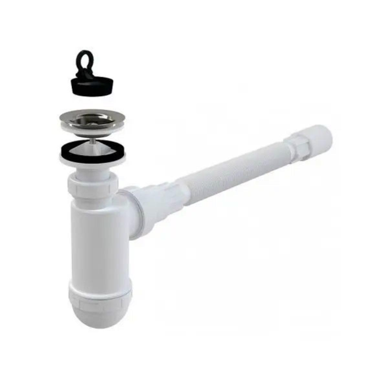 Сифон для умивальника AlcaPlast A41 + A710