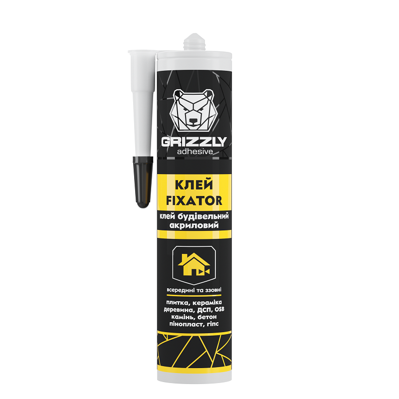 Клей будівельний акриловий FIXATOR ТМ GRIZZLY 0,44 кг