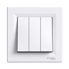 Вимикач Schneider Asfora 3-клавішний білий EPH2100121