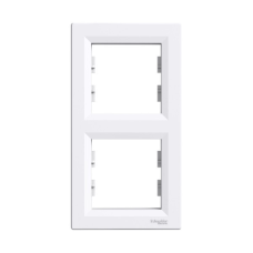 Рамка Schneider Asfora 2-постова вертик. біла EPH5810221