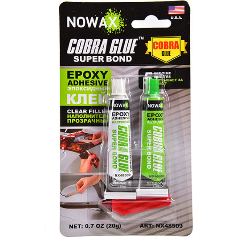 Епоксидний прозорий клей NOWAX SUPER BOND NX48509