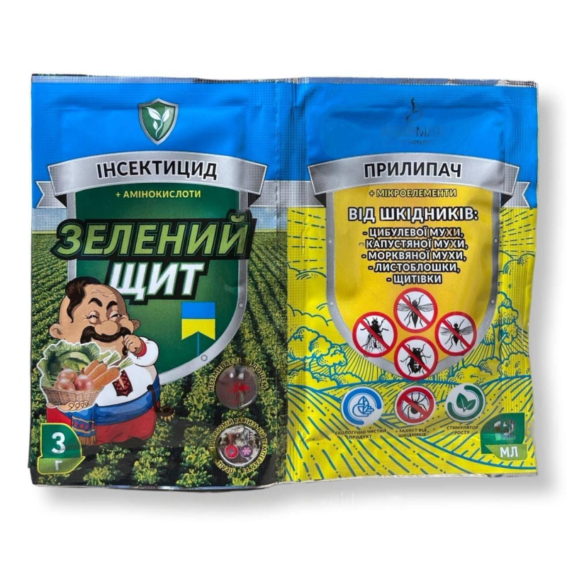 Зелений щит від шкідників + прилипач 3г + 10мл