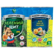 Зелений щит для цибулі та часнику 3мл + 12мл