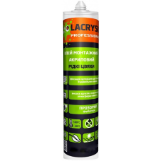 Lacrysil Клей монтажний акриловий “Рідкі цвяхи“ прозорий 280г