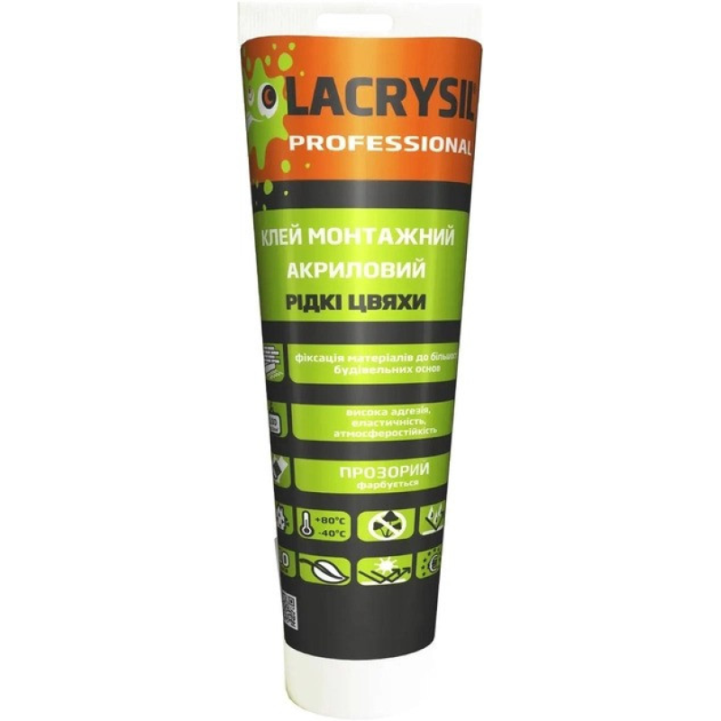 Lacrysil Клей універсальний монтажний акриловий Рідкі цвяхи прозорий 150г