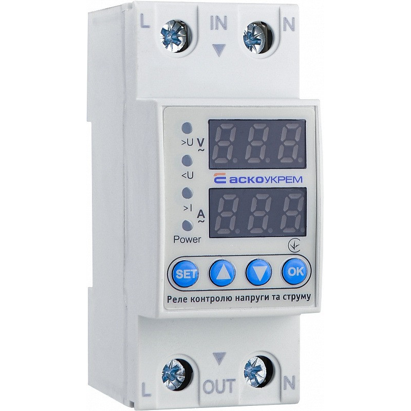 Реле контролю напруги та струму RKV 2P 63А A0010230002