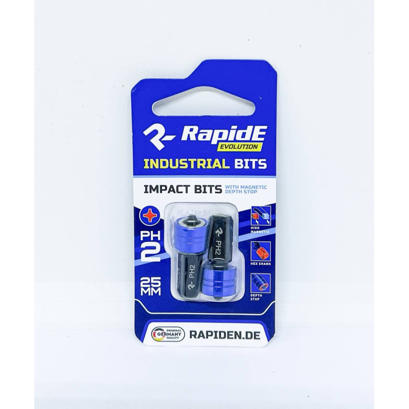 Біта магнітна з обмежувачем PH2 х 25 Rapide Impact 1шт