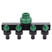 Кран розподільний з адаптерами 1/2“ 4 виходи ВР 1/2“х3/4“ (ABS) Grad 5016905